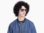 Warby Parker T4FT0T669 Brille gebürstete Tinte mit poliertem Gold Räuber – Bild 3
