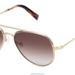 Warby Parker T4FT0T670 Brille poliertes Gold Räuber