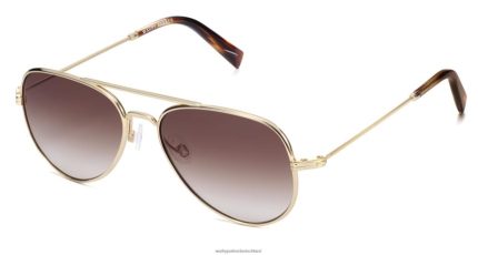 Warby Parker T4FT0T670 Brille poliertes Gold Räuber