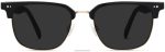 Warby Parker T4FT0T683 Brille tiefschwarz mit poliertem Gold Baird – Bild 4