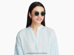 Warby Parker T4FT0T697 Brille weiße Jade mit poliertem Gold Duncan – Bild 2