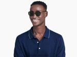 Warby Parker T4FT0T699 Brille tiefschwarz mit poliertem Gold Bergen – Bild 2
