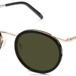 Warby Parker T4FT0T699 Brille tiefschwarz mit poliertem Gold Bergen