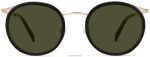 Warby Parker T4FT0T699 Brille tiefschwarz mit poliertem Gold Bergen – Bild 4