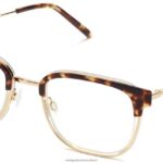 Warby Parker T4FT0T93 Brille geschichtete Haselnussschildkröte mit poliertem Gold Tiago
