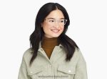 Warby Parker T4FT0T9 Brille Kristall mit englischer Eiche Kran – Bild 2